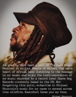 A message from Michael Mountain
.
.
.
#malawi #nkhatabay #reggae #sandmusicfestival #warmheartofafrica 
#sparedogrecords 

Find the music here: https://distrokid.com/hyperfollow/michaelmountain/nowhere-else-to-go